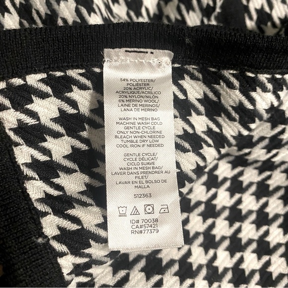 NWT Ann Taylor Scarf/Shawl/Wrap Houndstooth - One Size - Picture 8 of 9